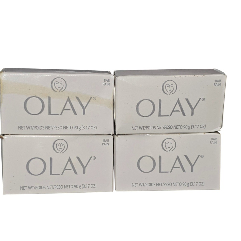 Olay Bar Soap 4 Pack 3.17oz 90g Individually Boxed Bars Bulk Set P&G